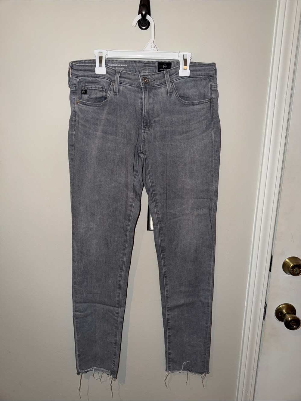 AG Adriano Goldschmied Women's Gray Skinny Jeans